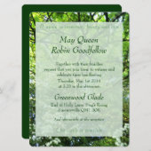 Hawthorn en Oak Handfasting Invitation Kaart (Voorkant / Achterkant)