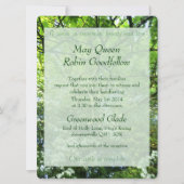 Hawthorn en Oak Handfasting Invitation Kaart (Voorkant)