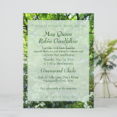 Hawthorn en Oak Handfasting Invitation Kaart (Staand voorkant)