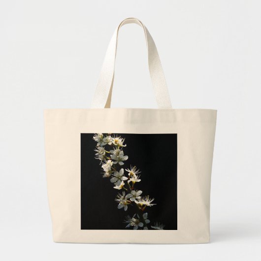 Hawthorn Flowers jtcnm Grote Tote Bag (Voorkant)