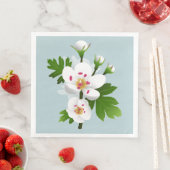 Hawthorn Flowers Servet (Insitu)