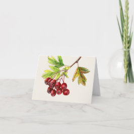 Hawthorn fruitig fijne herfst voor elke dag feestdagen kaart