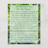 Hawthorn & Oak Handfasting Program met notities (Voorkant)