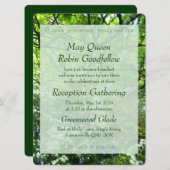 Hawthorn & Oak Handfasting Reception Uitnodiging (Voorkant / Achterkant)