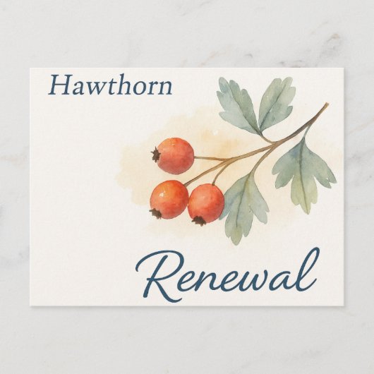 Hawthorn — Renewal Briefkaart (Voorkant)