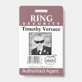 Hawthorn Roos Ring Bearer Security Badge