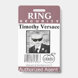 Hawthorn Roos Ring Bearer Security Badge