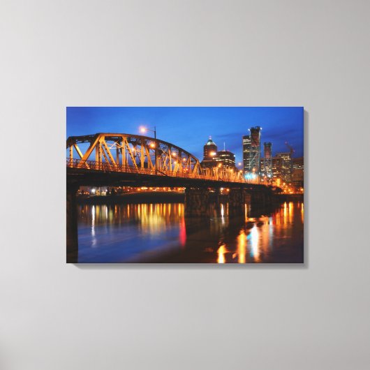 Hawthorne Bridge Canvas Afdruk (Voorkant)