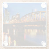 Hawthorne Bridge Glazen Onderzetter (Achterkant)