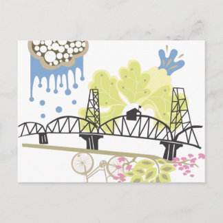 Hawthorne Bridge Portland Briefkaart