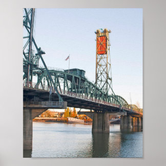Hawthorne Bridge Portland overdag Poster