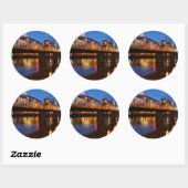 Hawthorne Bridge Ronde Sticker (Vel)