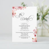 Hawthorne Calligraphy QR Code Enclosure Card Informatiekaartje (Staand voorkant)