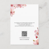 Hawthorne Calligraphy QR Code Enclosure Card Informatiekaartje (Achterkant)