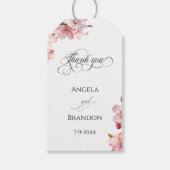 Hawthorne Calligraphy Thank You Cadeaulabel (Voorkant)