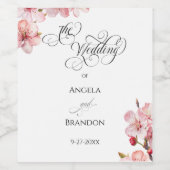 Hawthorne Calligraphy  Wijn Etiket (Enkel label)