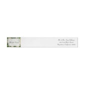 Hawthron Blossom Wedding Wrap Around Label Omwikkelbaar Adreslabel (Individueel)