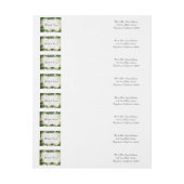 Hawthron Blossom Wedding Wrap Around Label Omwikkelbaar Adreslabel (Vel)
