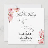 Hawthrone kalligrafie script save the date (Voorkant)