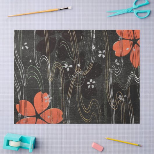 Hawwaiian Hibiscus Petals in water Tissuepapier (Craft)