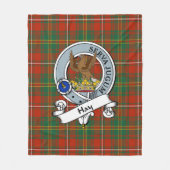 Hay Ancient Clan Badge Tartan Pset Fleece Deken (Voorkant)