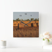 Hay Bail Clock Vierkante Klok (Huis)