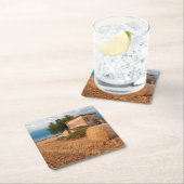 Hay bale in Provence veld Kartonnen Onderzetters (Insitu)