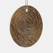 Hay Bale-Ornament Keramisch Ornament (Rechts)