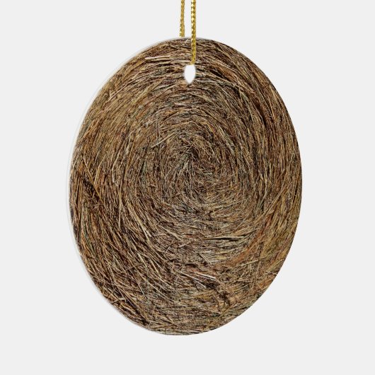 Hay Bale-Ornament Keramisch Ornament (Rechts)