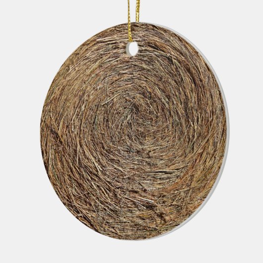 Hay Bale-Ornament Keramisch Ornament (Links)