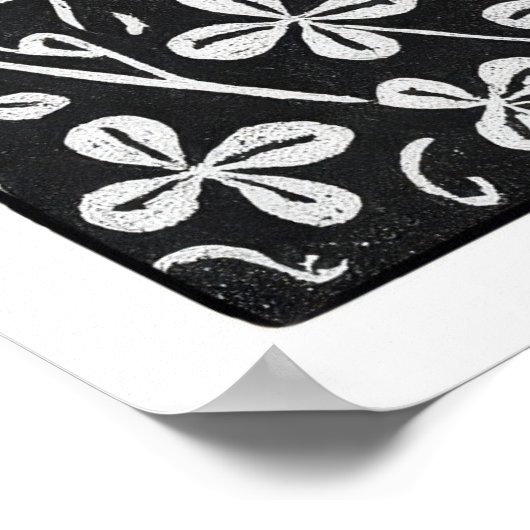 Hay Bales And Clover Large Linocut Print (Hoek)