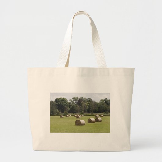 Hay bales grote tote bag (Voorkant)