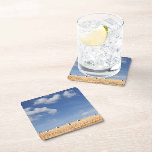 Hay Bales op het veld Kartonnen Onderzetters (Insitu)