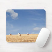 Hay Bales op het veld Muismat (Met muis)
