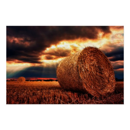 Hay Bales Perfect Poster (Voorkant)