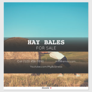 Hay Bales Sale Company Vehicle Adverteren Sticker