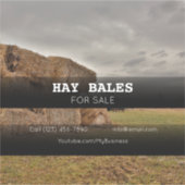 Hay Bales Sale Company Vehicle Adverteren Sticker (Voorkant)