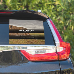 Hay Bales Sale Company Vehicle Adverteren Sticker