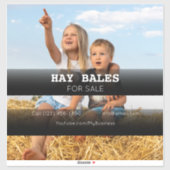 Hay Bales Sale Company Vehicle Adverting Sticker (Vel)