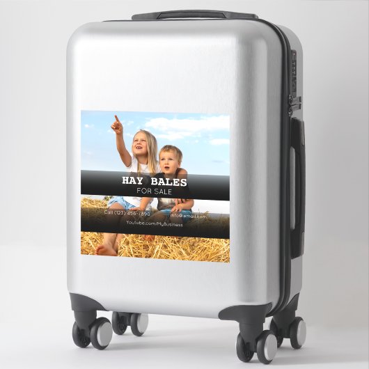 Hay Bales Sale Company Vehicle Adverting Sticker (Koffer)