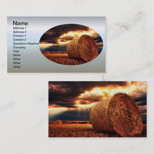 Hay Bales Visitekaartje (Voorkant / Achterkant)