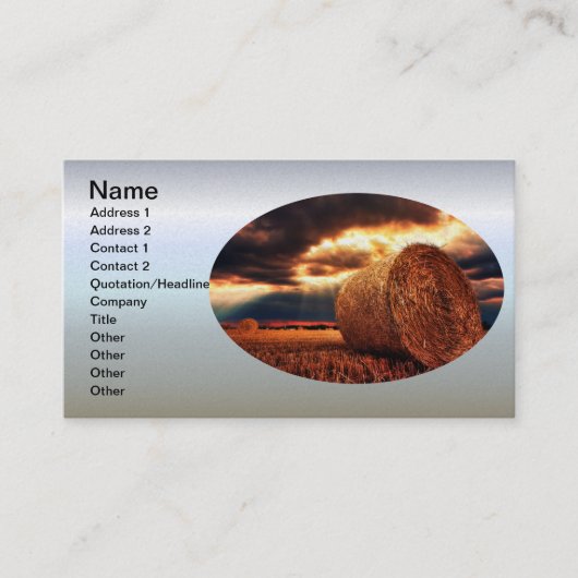 Hay Bales Visitekaartje (Voorkant)