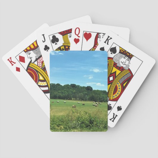 Hay Bales, Wytheville, Virginia Pokerkaarten (Achterkant)