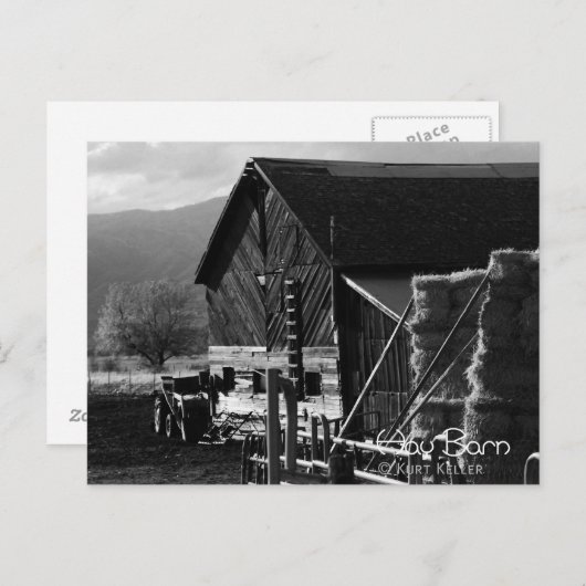 Hay Barn Briefkaart (Voorkant / Achterkant)