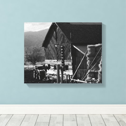 Hay Barn Canvas Afdruk (Insitu (Houten vloer))