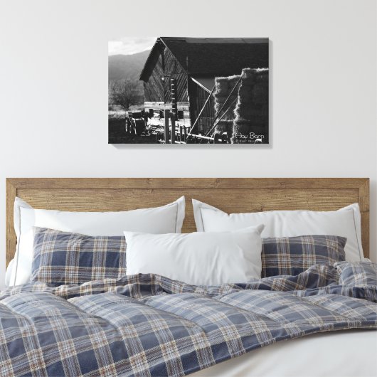Hay Barn Canvas Afdruk (Insitu (Slaapkamer))