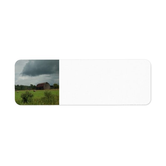 Hay Barn en het veld Etiket (Voorkant)