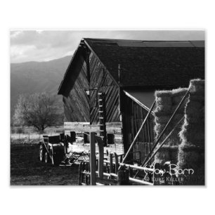 Hay Barn Foto Afdruk