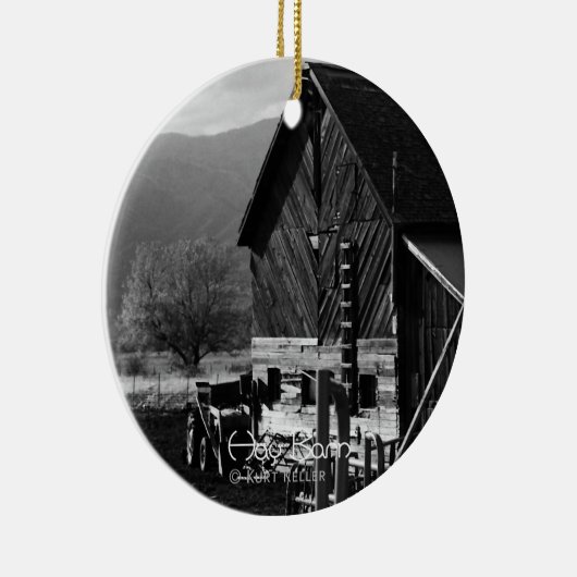 Hay Barn Keramisch Ornament (Rechts)