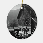 Hay Barn Keramisch Ornament (Links)